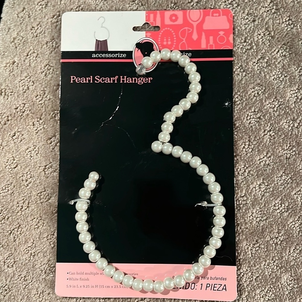 Accessorize organize pearl scarf hanger
